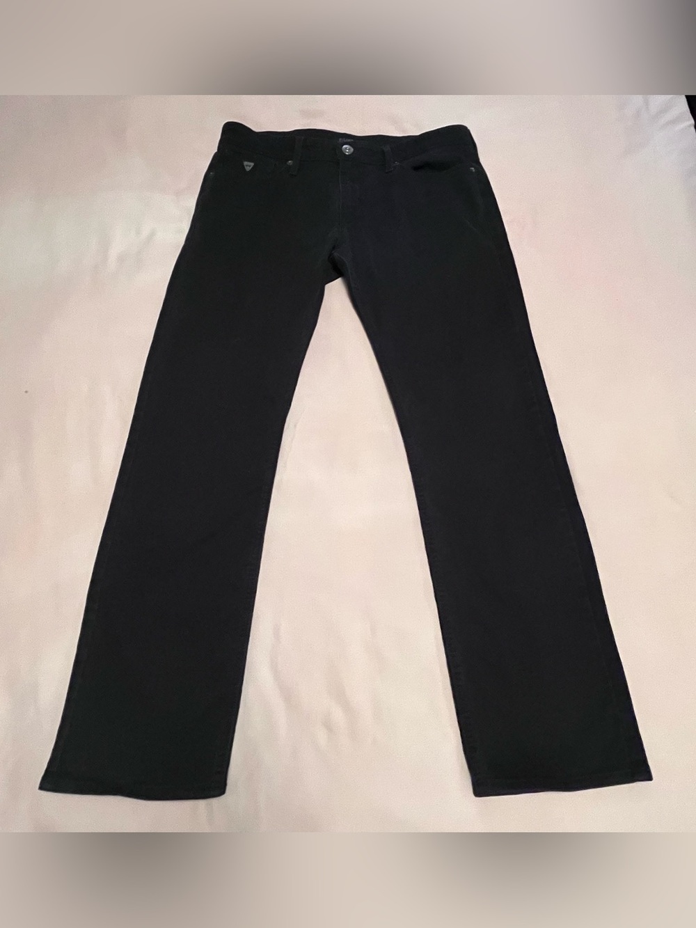 Guess Jeans Lincoln Slim Straight Black Men’s Jeans 36x32